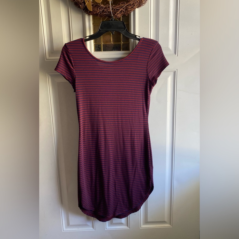 Mini Dress W/Stripes